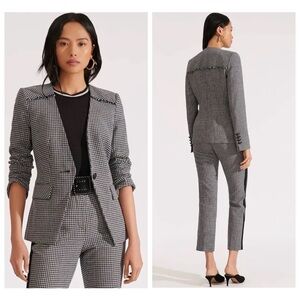 Veronica Beard Callum Dickey Blazer and Gemini Pant Check Gingham Set Size 8